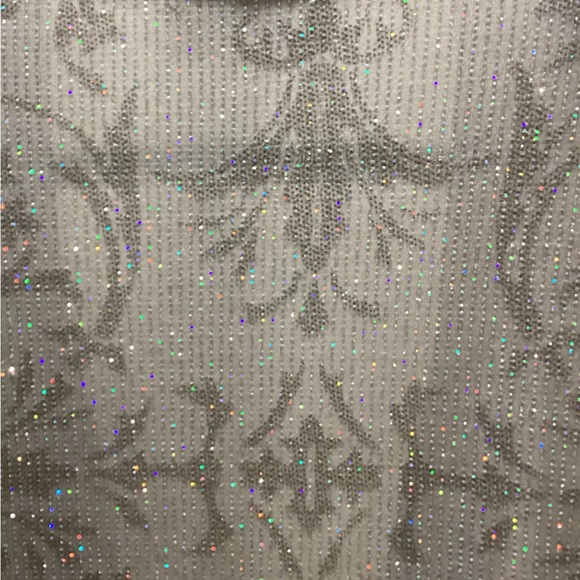 Alex Evenings Beige Paisley Shimmer Jacket, Size 10P - Picture 5 of 5